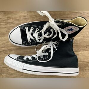 Black high top Converse